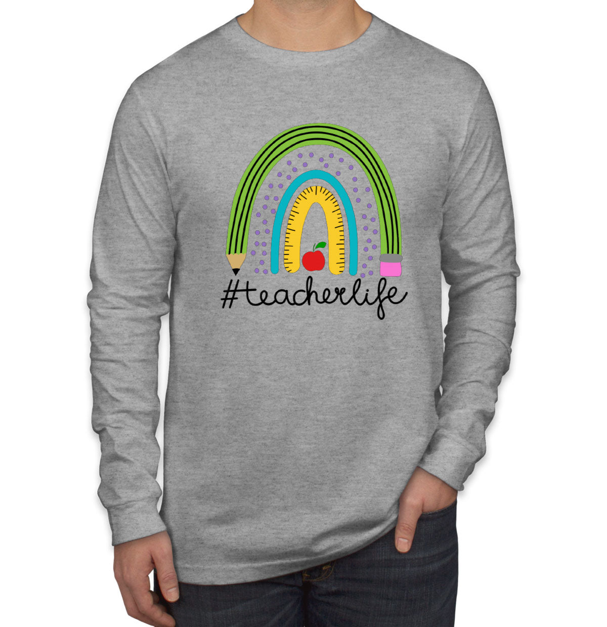 Teacher Life Men's Long Sleeve Shirt