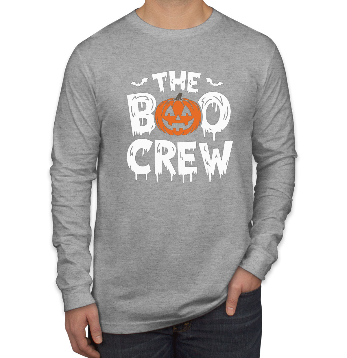 The Boo Crew Halloween Men's Long Sleeve Shirt