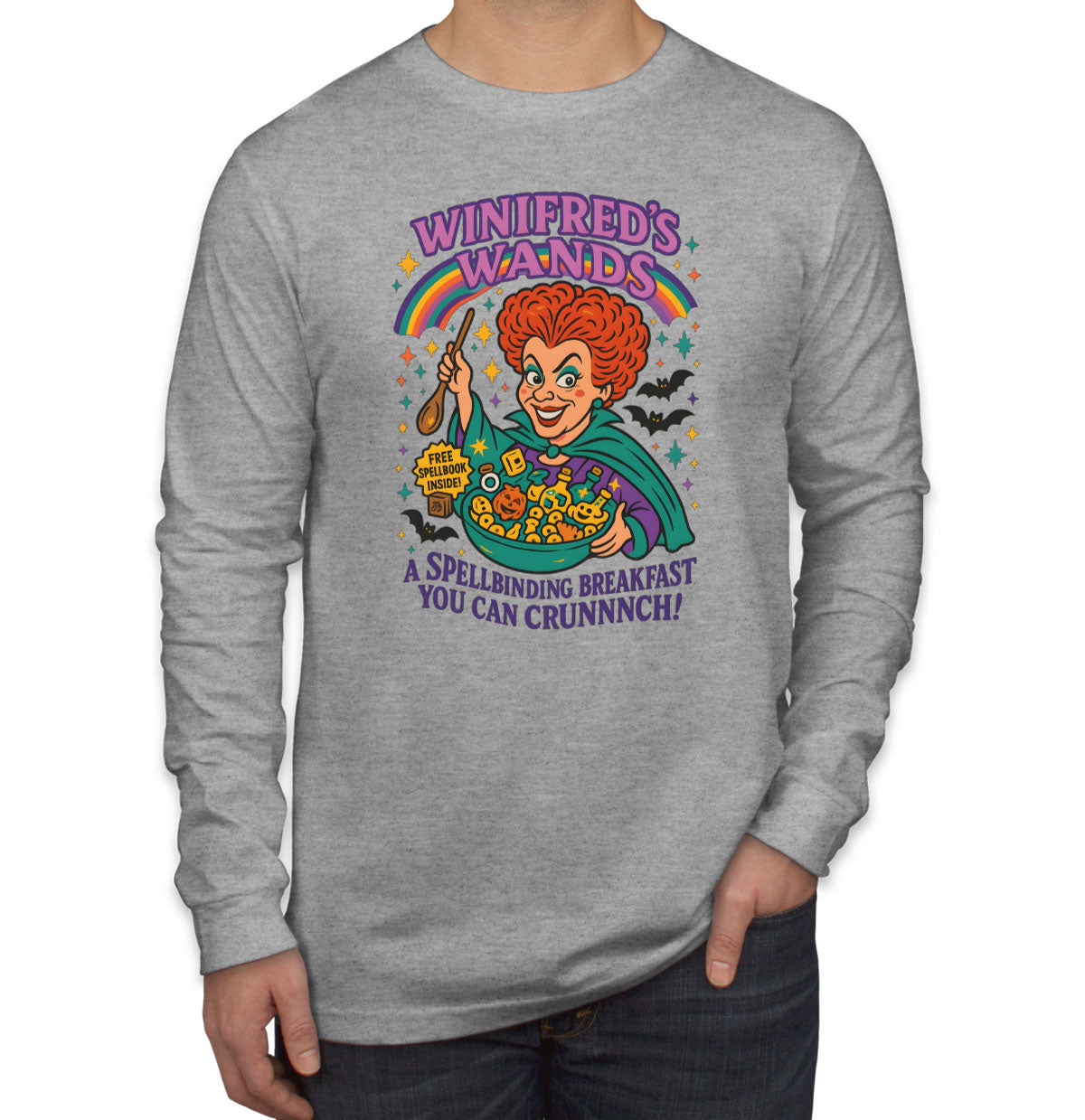 Vinifred's Wands Halloween Men's Long Sleeve Shirt