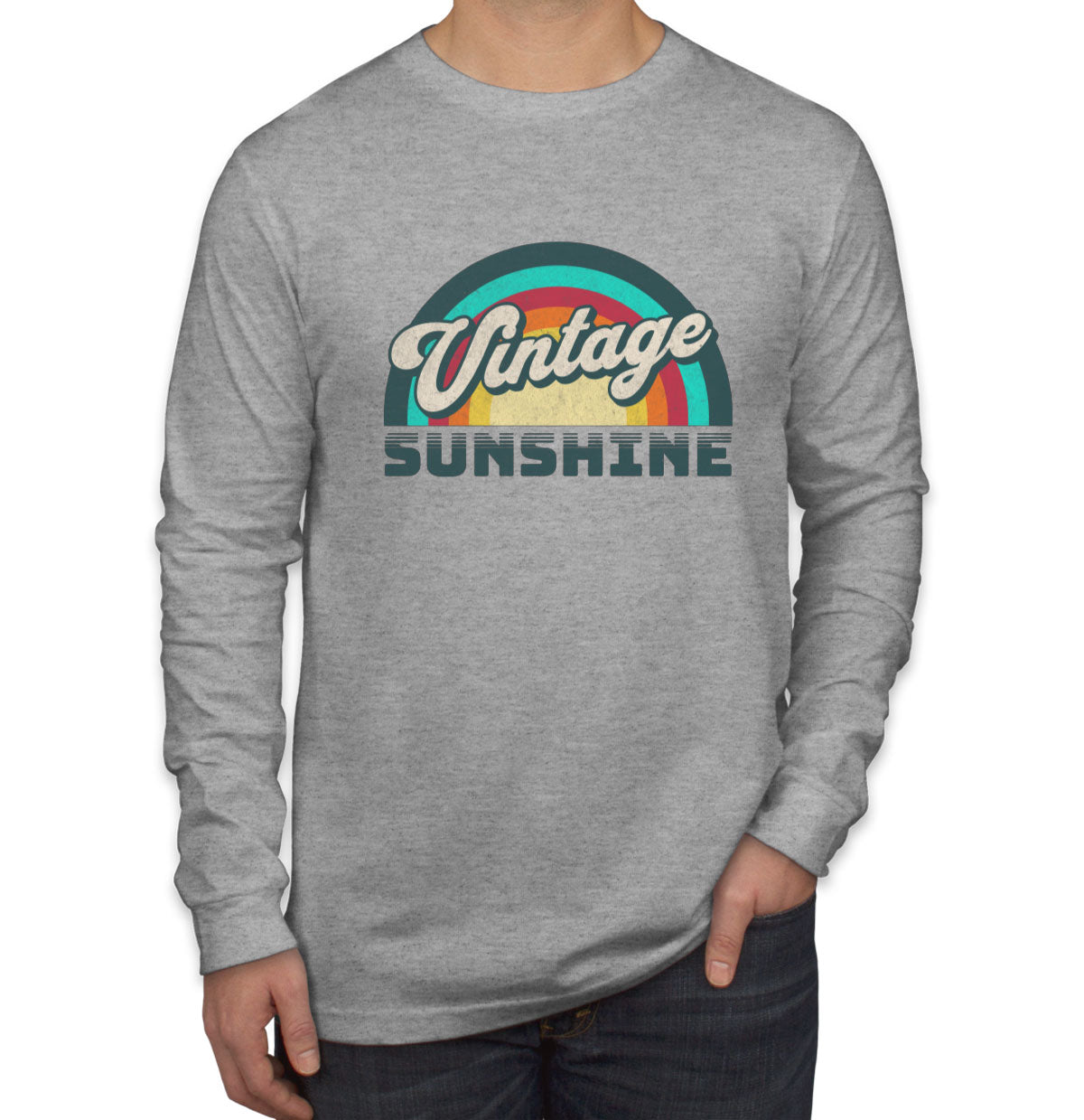 Vintage Sunshine Men's Long Sleeve Shirt
