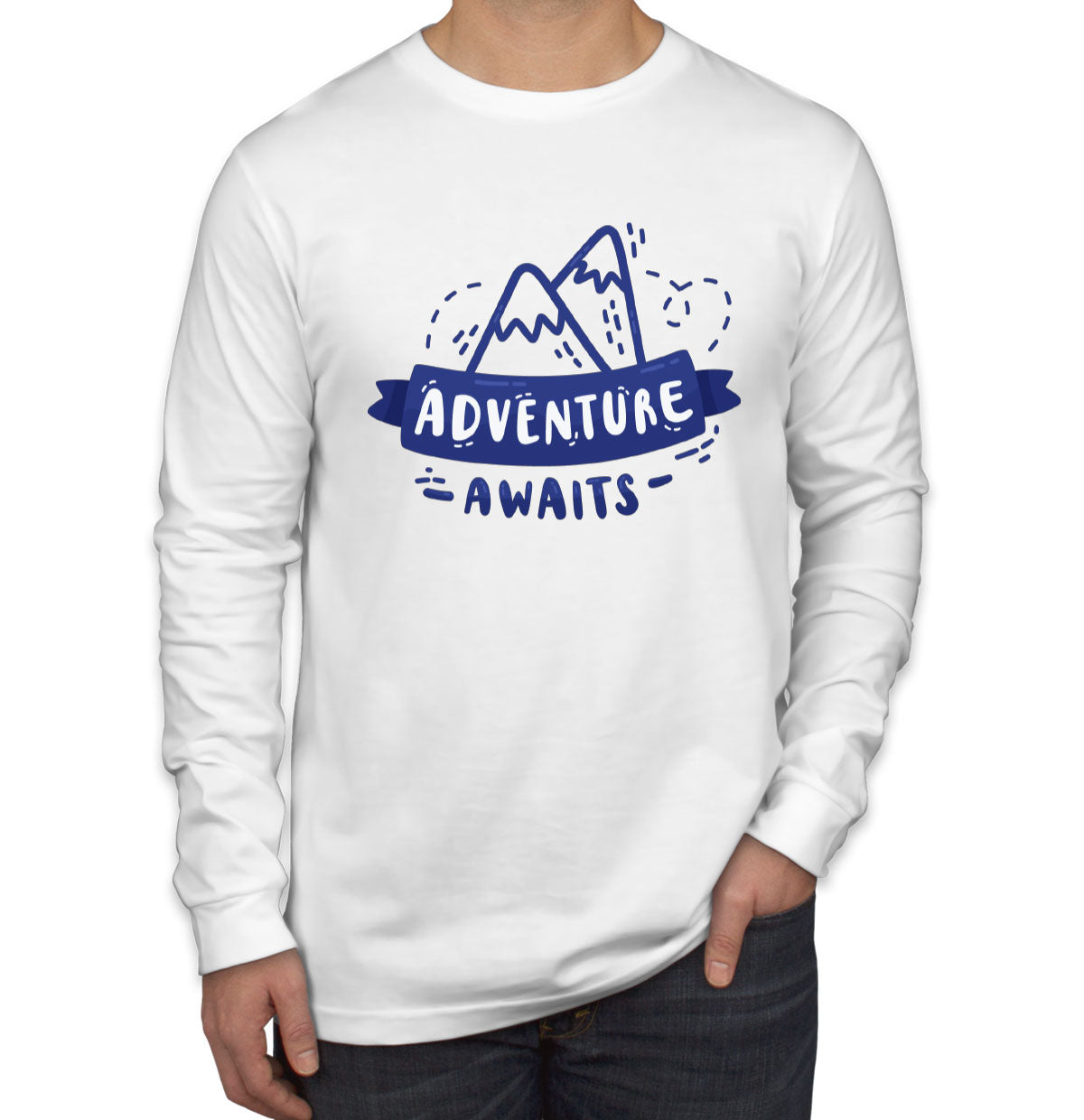 Adventure Awaits Men's Long Sleeve Shirt