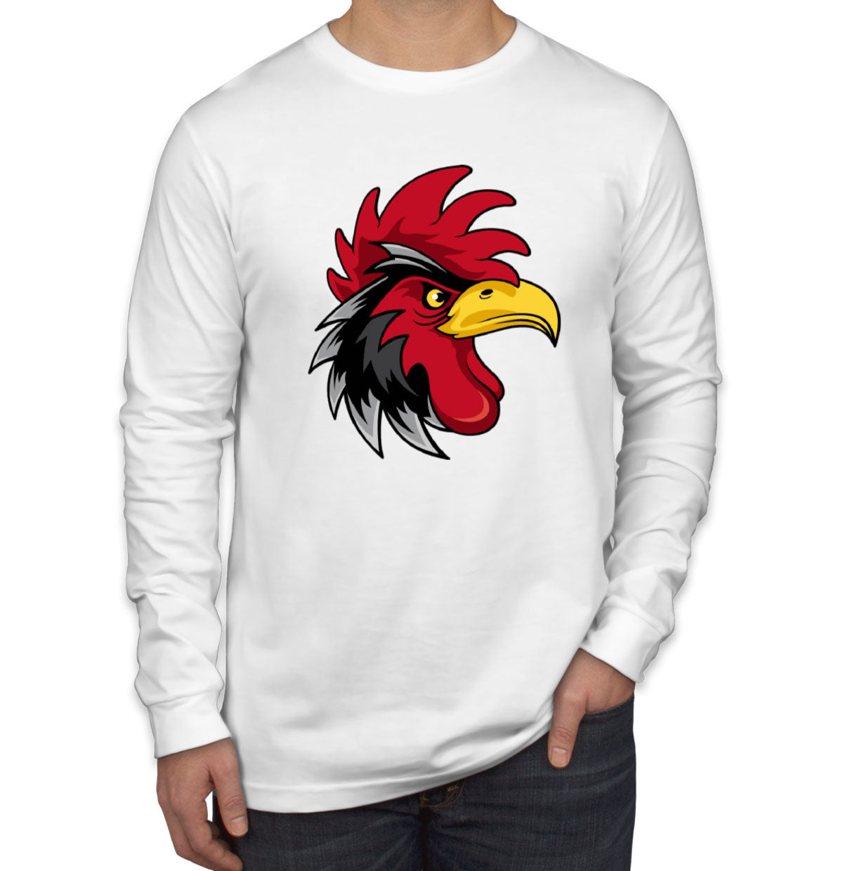 Angry Rooster Men's Long Sleeve Shirt