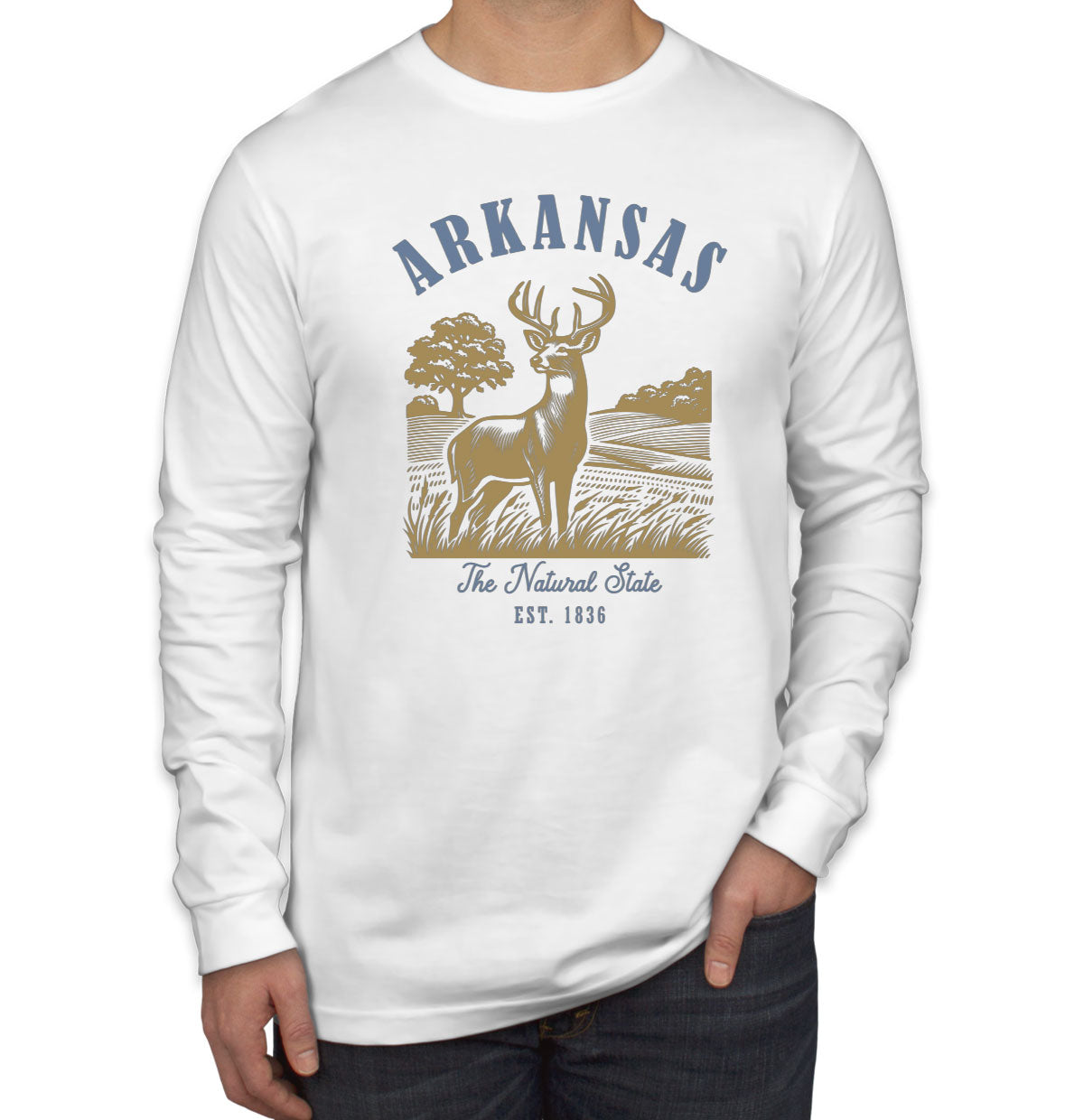 Arkansas State Vintage Men's Long Sleeve Shirt