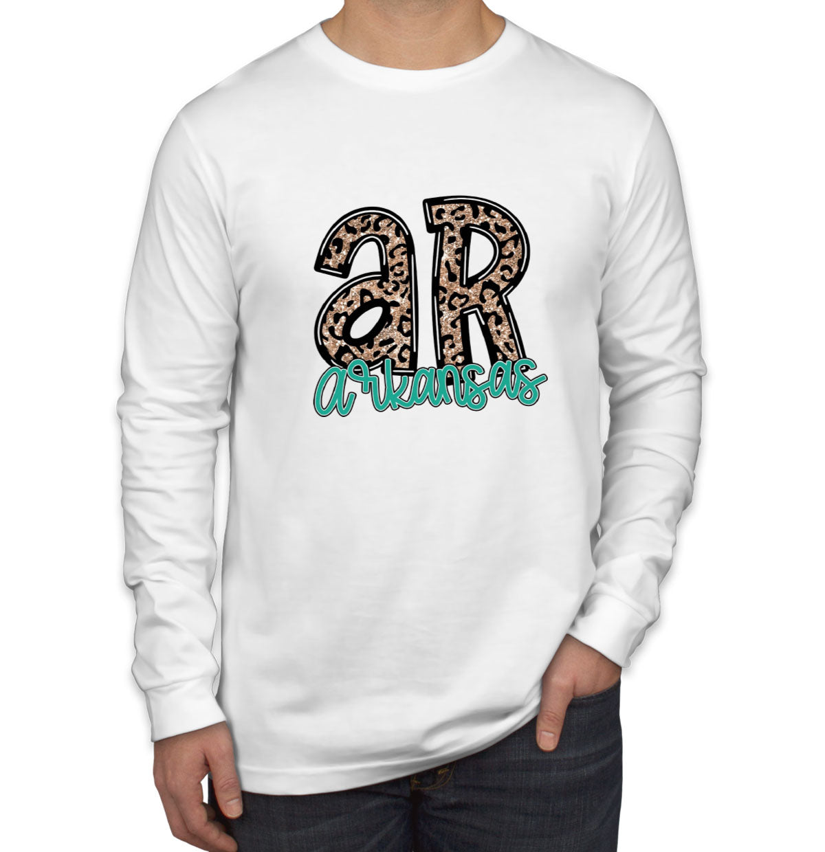 Arkansas State Abbreviation Men's Long Sleeve Shirt