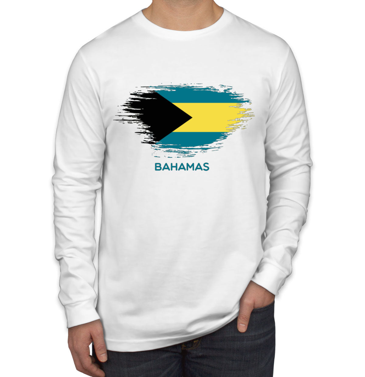 Bahamas Flag Long Sleeve Shirt