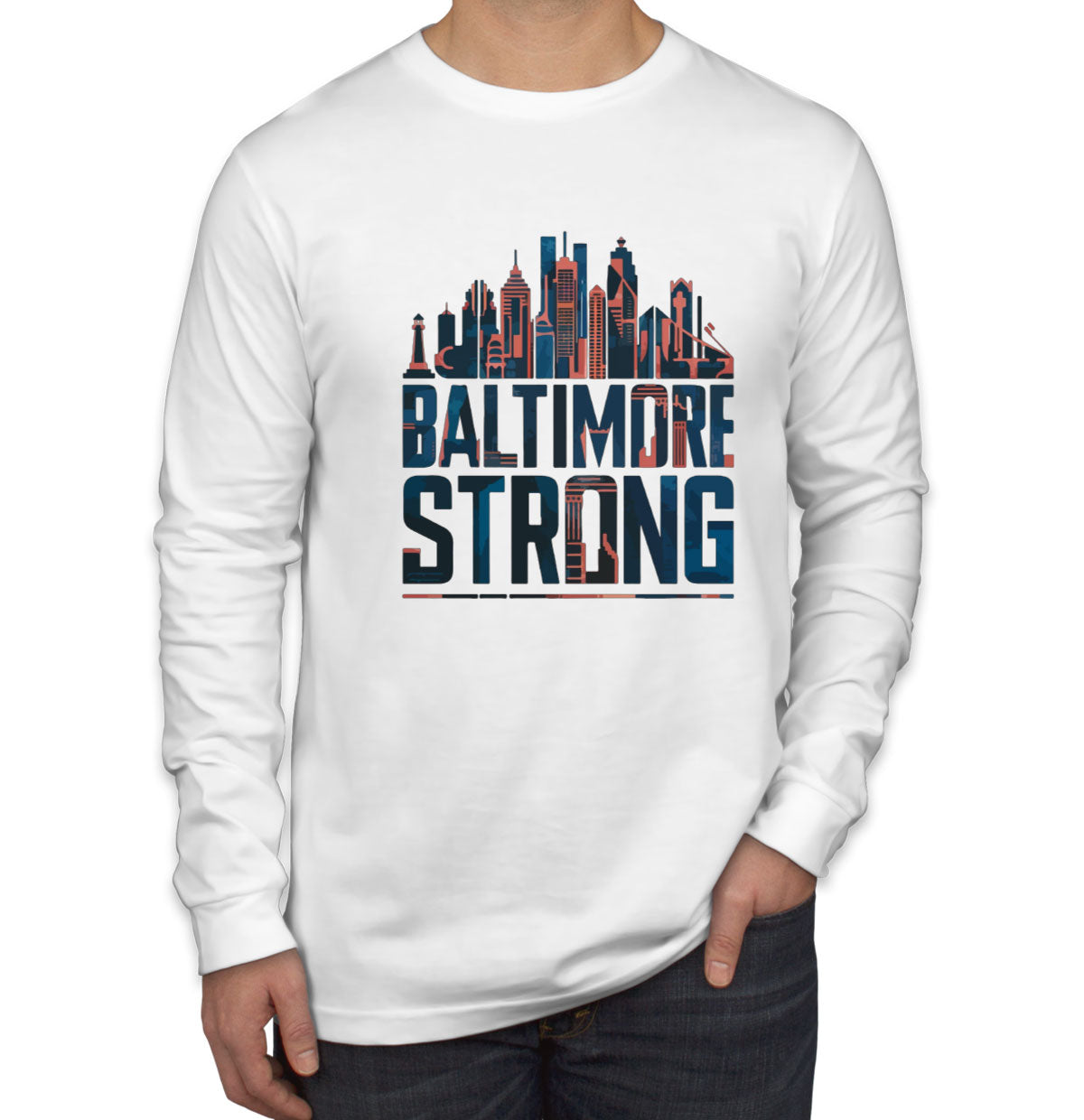 Baltimore Strong Maryland Men's Long Sleeve Shirt