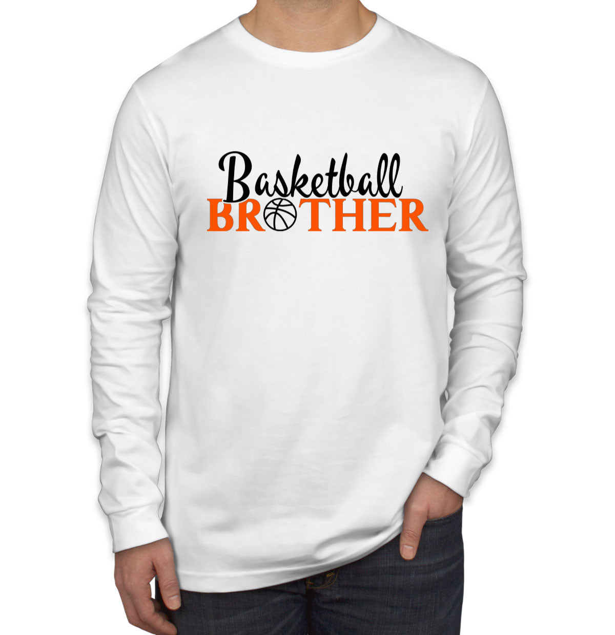 Basketball Bro Men's Long Sleeve Shirt
