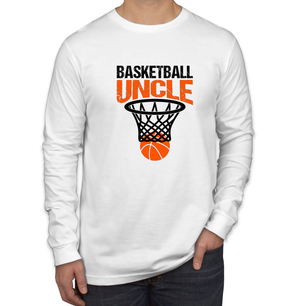 Basketball Uncle Men's Long Sleeve Shirt