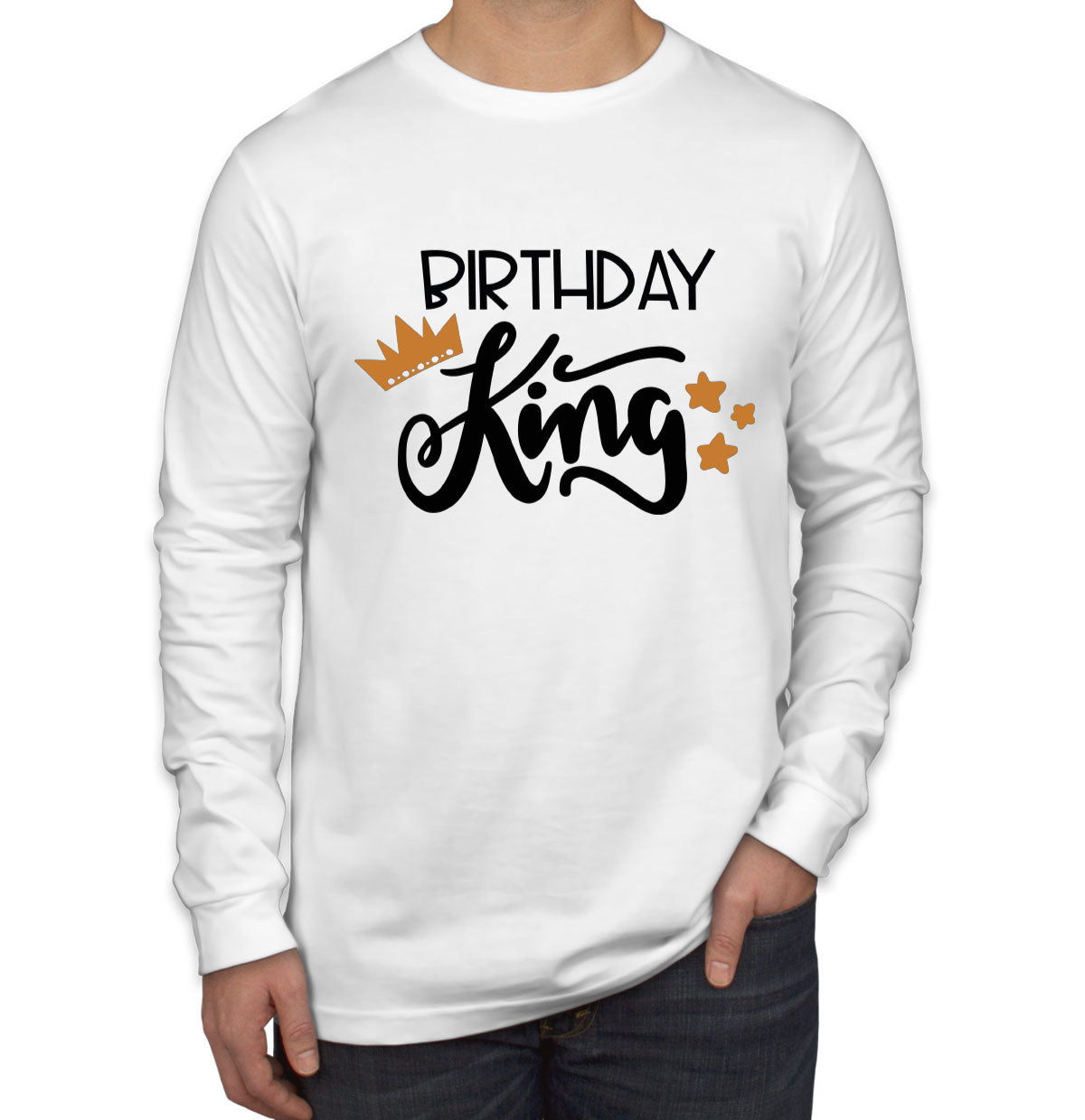 Birthday King Men's Long Sleeve Shirt