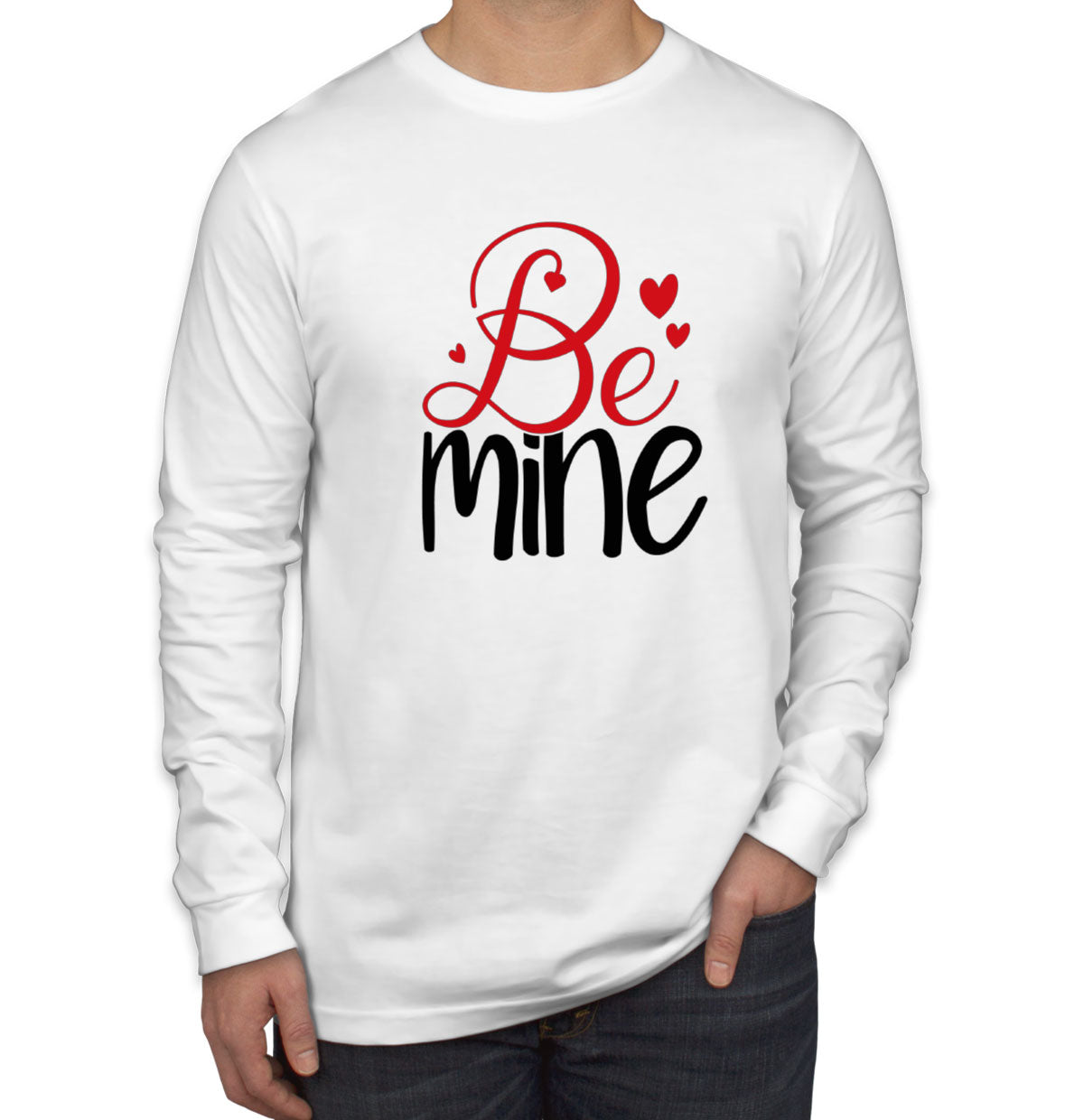 Be Mine Valentine's Day Men's Long Sleeve Shirt