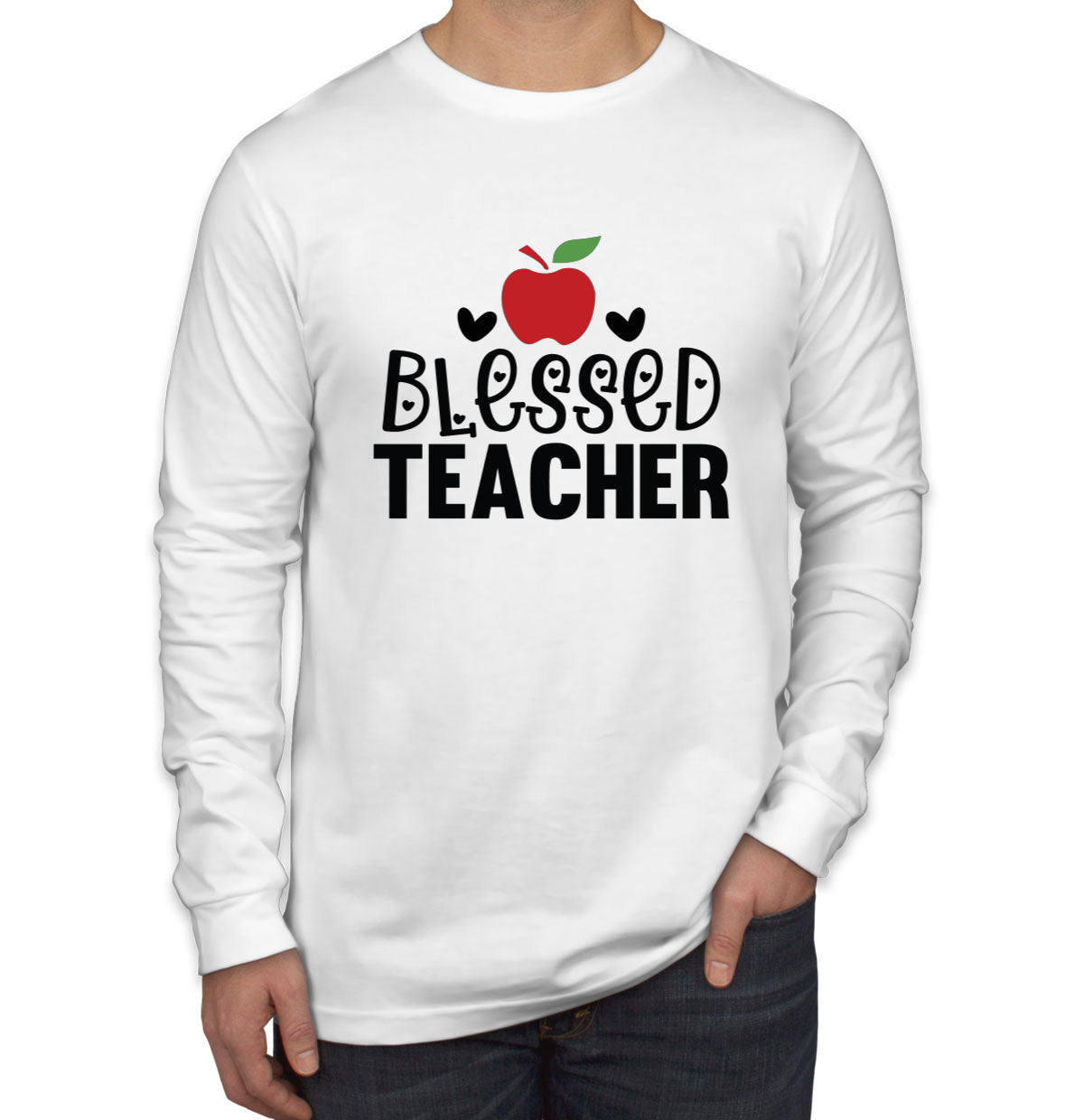 Blessed Teacher Men's Long Sleeve Shirt