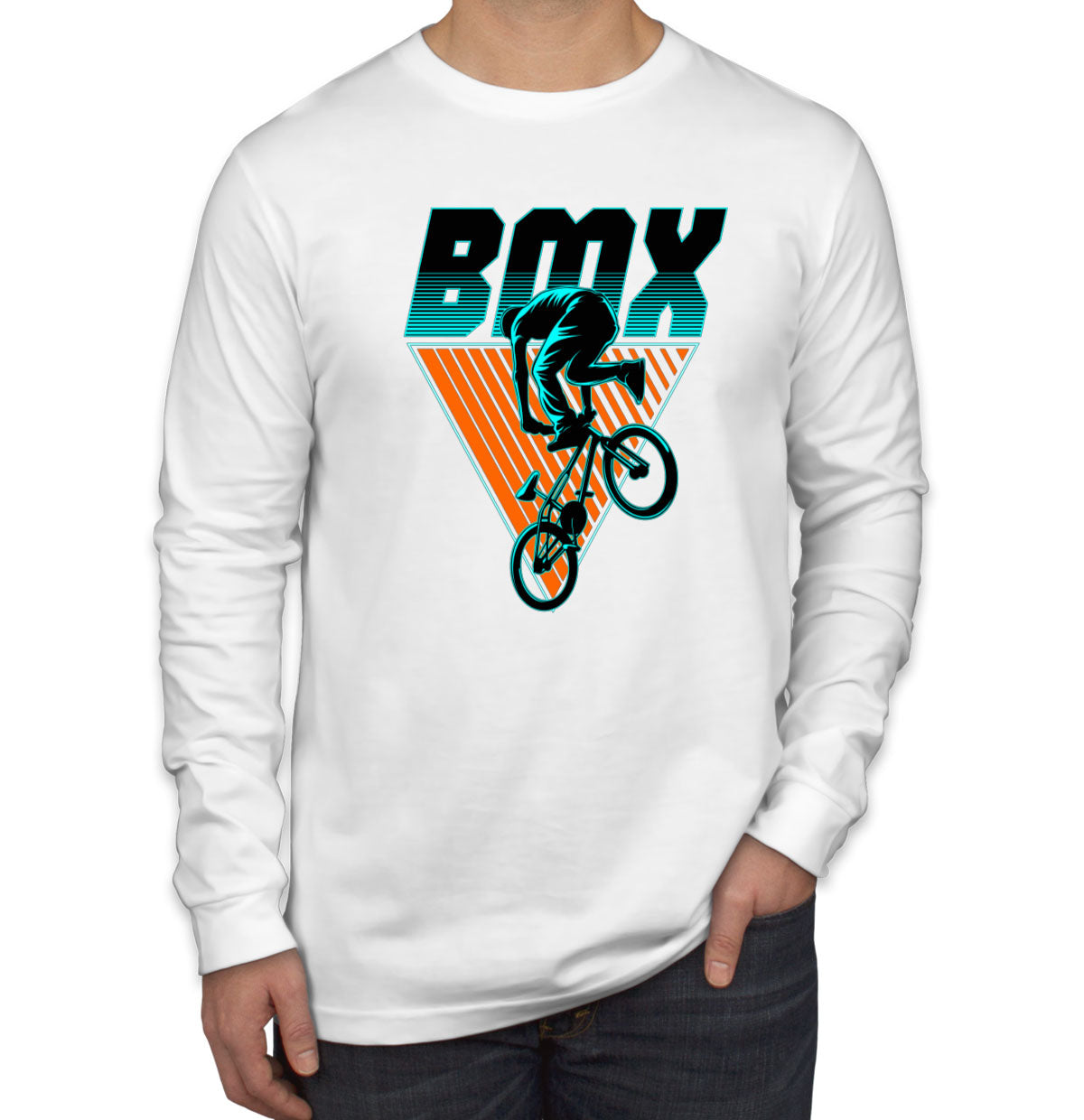 BMX Bicycle Men's Long Sleeve Shirt