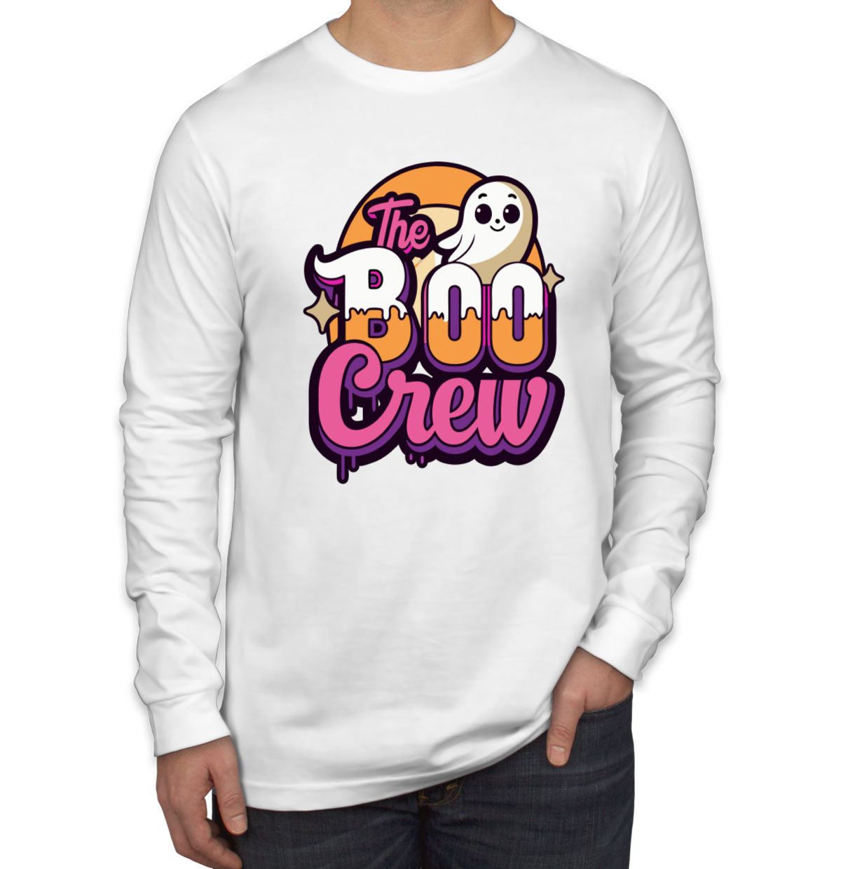 Boo Crew Halloween Men's Long Sleeve Shirt