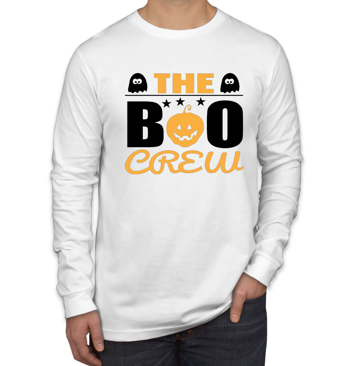 The Boo Crew Halloween Men's Long Sleeve Shirt