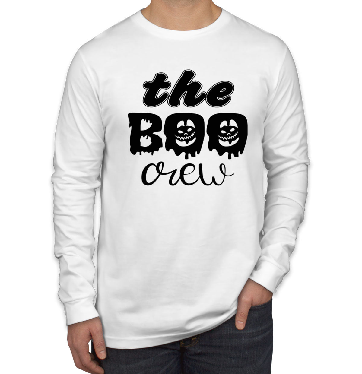 The Boo Crew Halloween Men's Long Sleeve Shirt