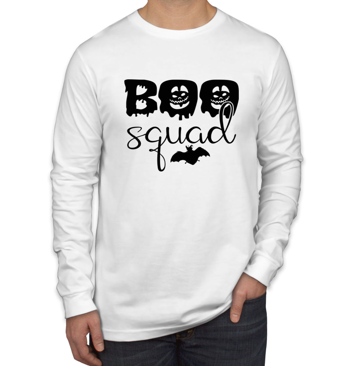 Boo Squad Halloween Men's Long Sleeve Shirt