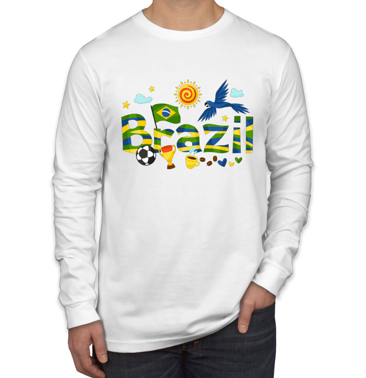 Brazil Objects Long Sleeve Shirt