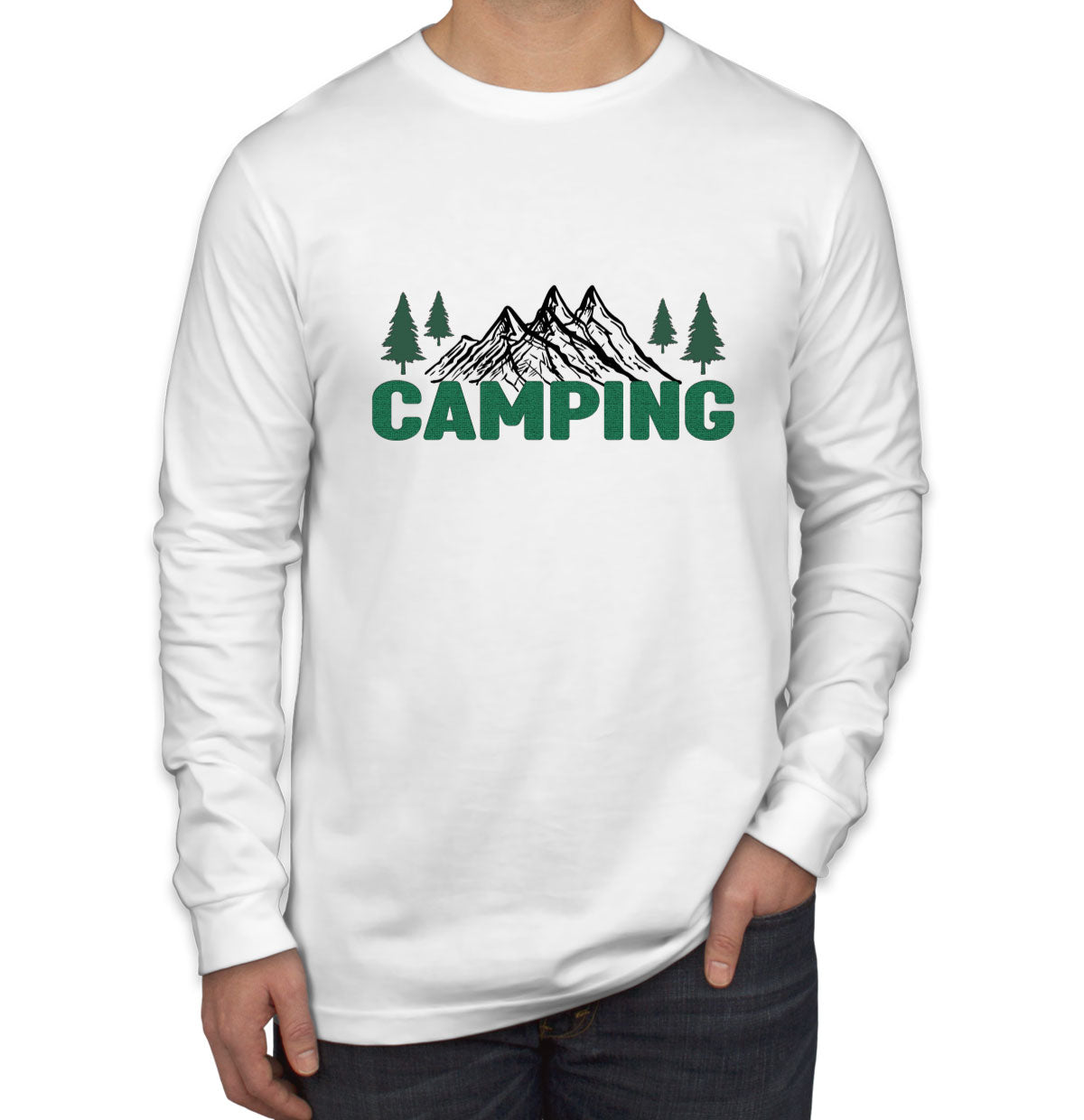 Camping Men's Long Sleeve Shirt