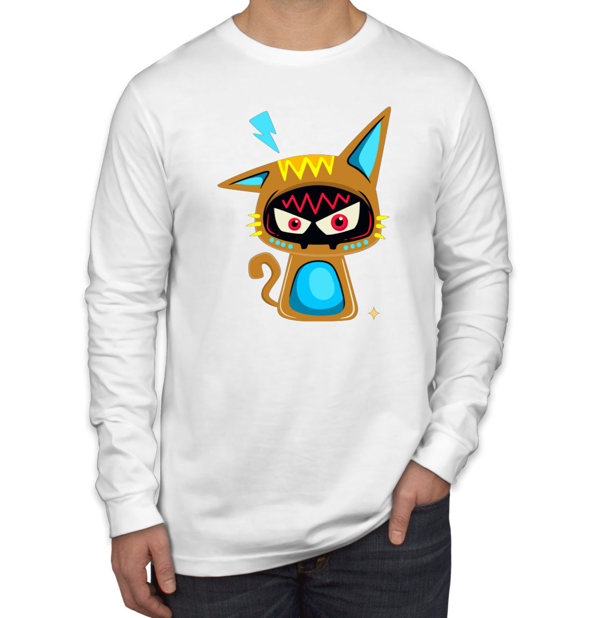 Cat Monster Men's Long Sleeve Shirt