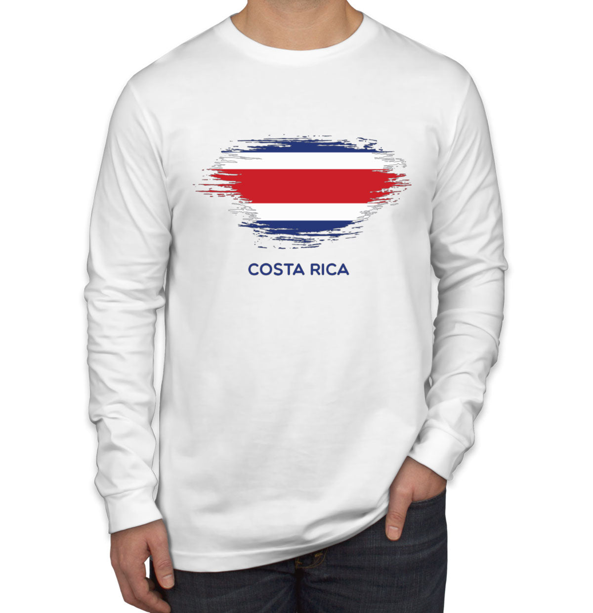 Costa Rica Flag Long Sleeve Shirt