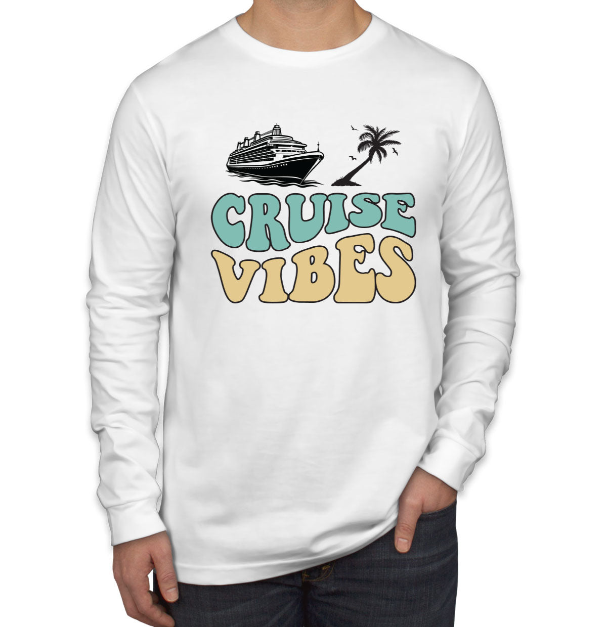 Cruise Vibes Men's Long Sleeve Shirt