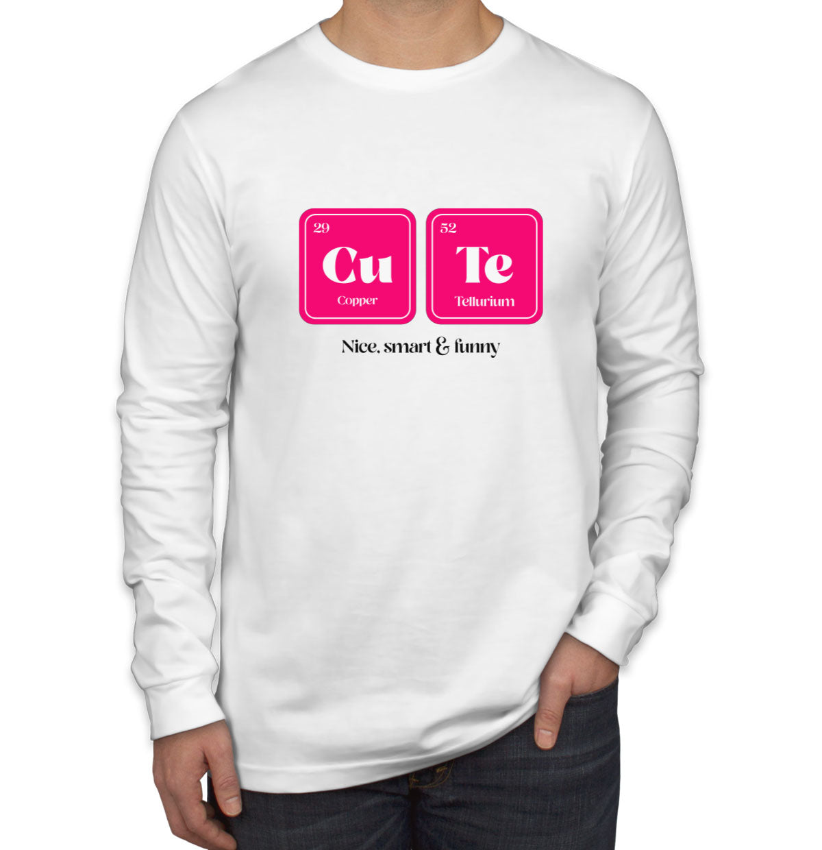 Cute Funny Periodic Table Men's Long Sleeve Shirt