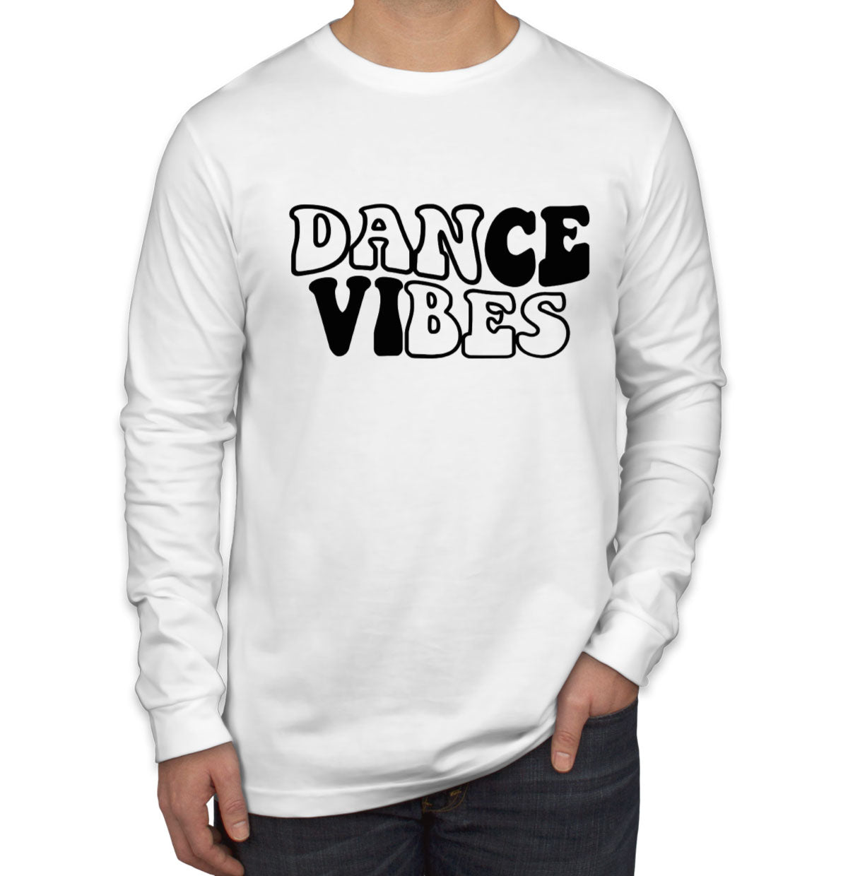 Dance Vibes Men's Long Sleeve Shirt