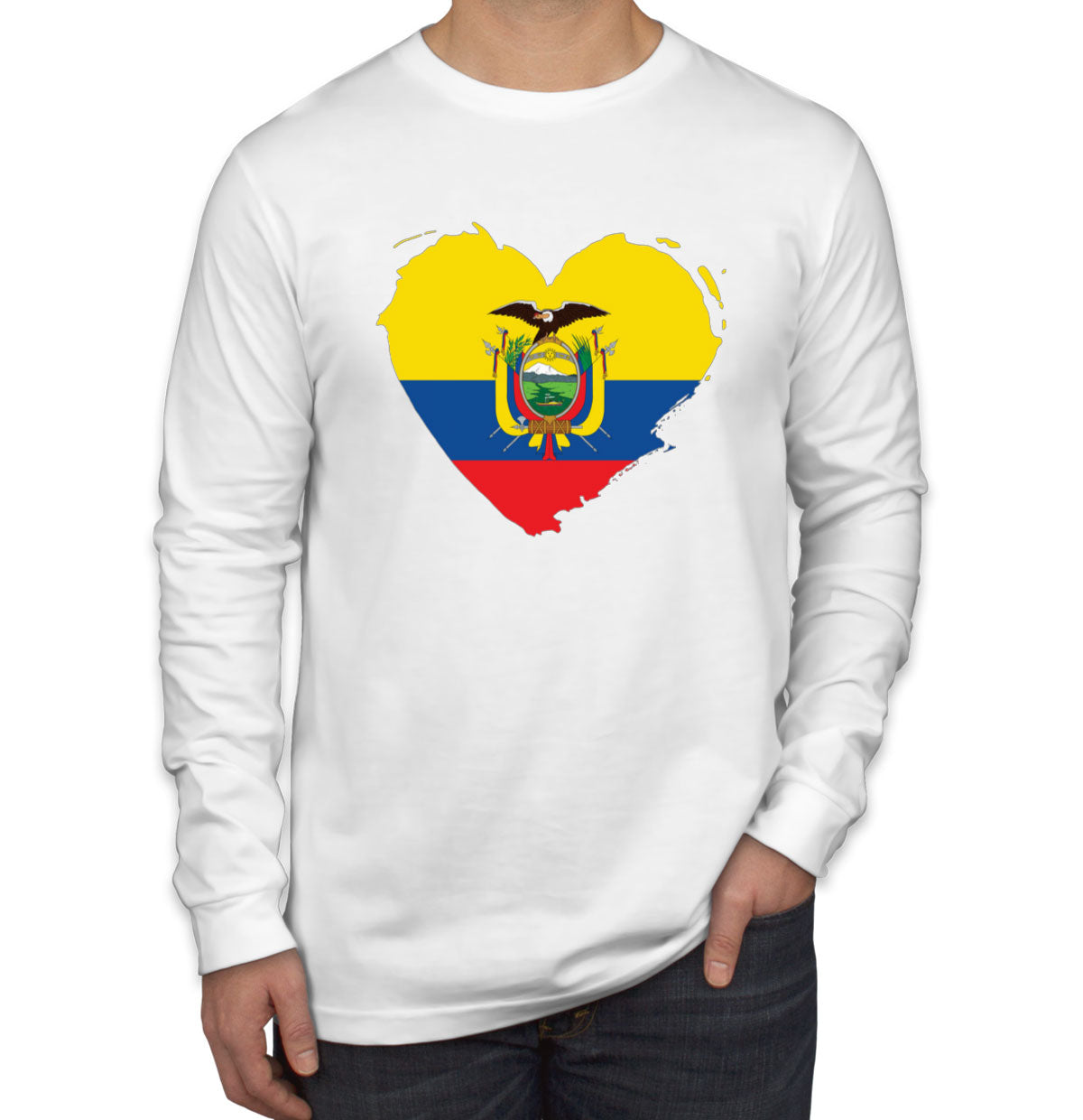 Ecuador Flag Long Sleeve Shirt