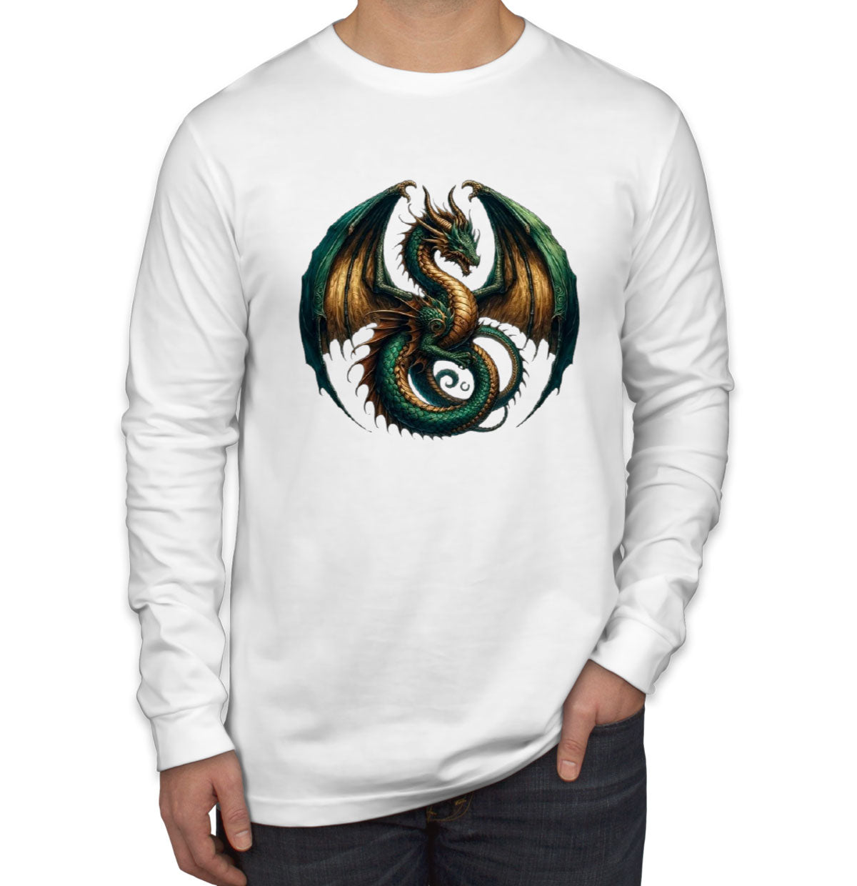 Fantasy Dragon Men's Long Sleeve Shirt