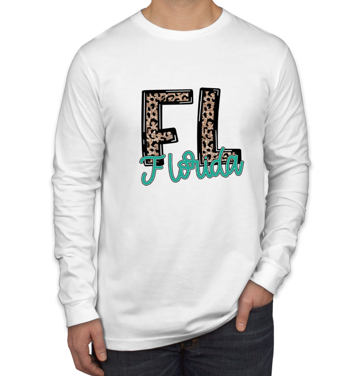 Florida State Abbreviation Men's Long Sleeve Shirt
