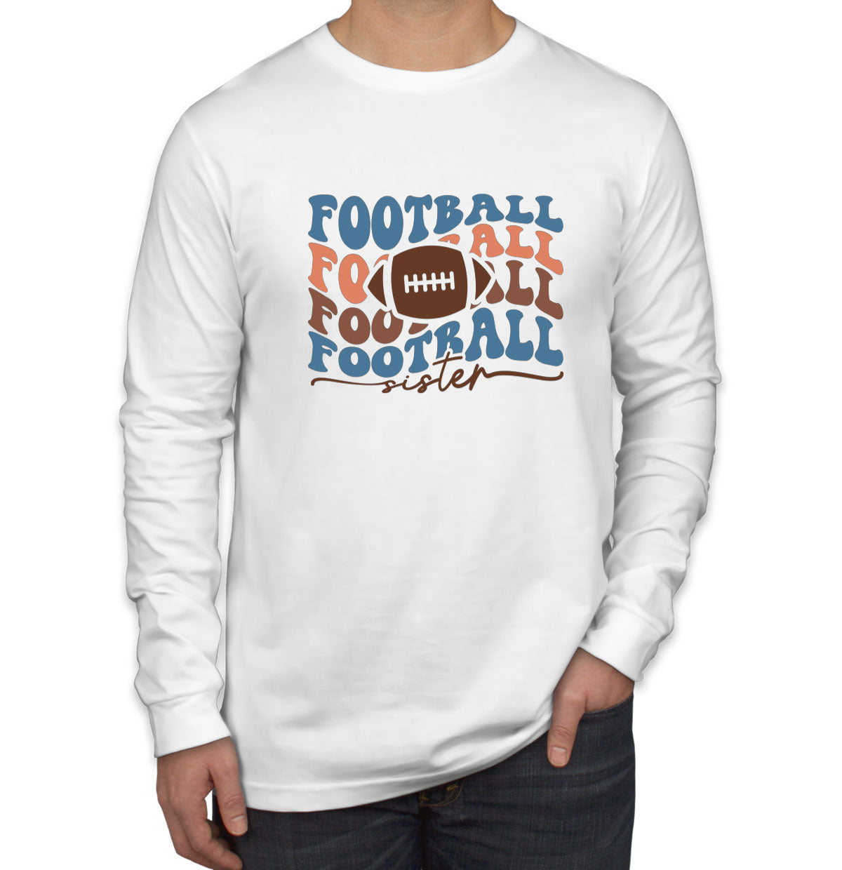 Football Sister Men's Long Sleeve Shirt