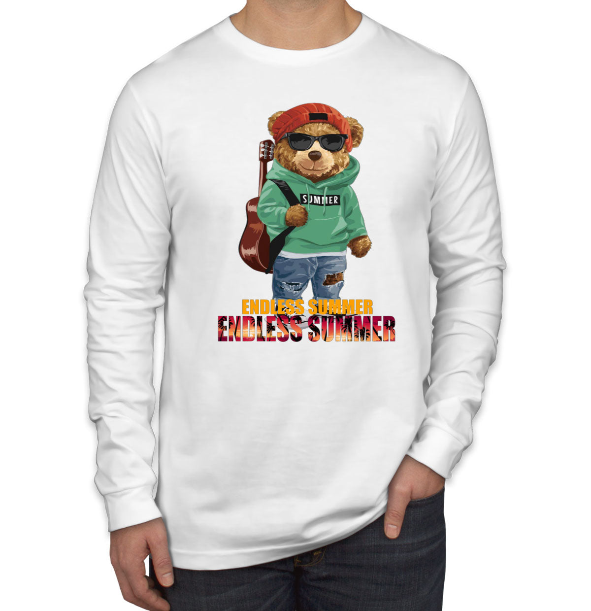 Funny Cool Bear Endless Summer Long Sleeve Shirt