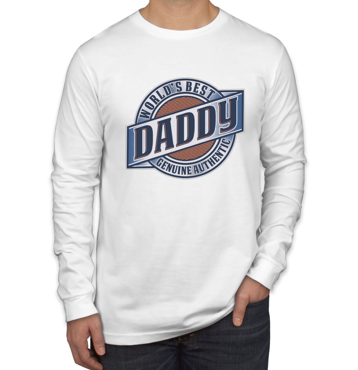 World's Best Dad Father's Day Men's Long Sleeve Shirt