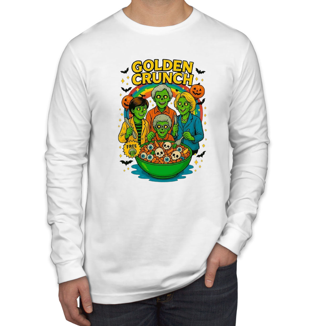 Golden Crunch Halloween Men's Long Sleeve Shirt