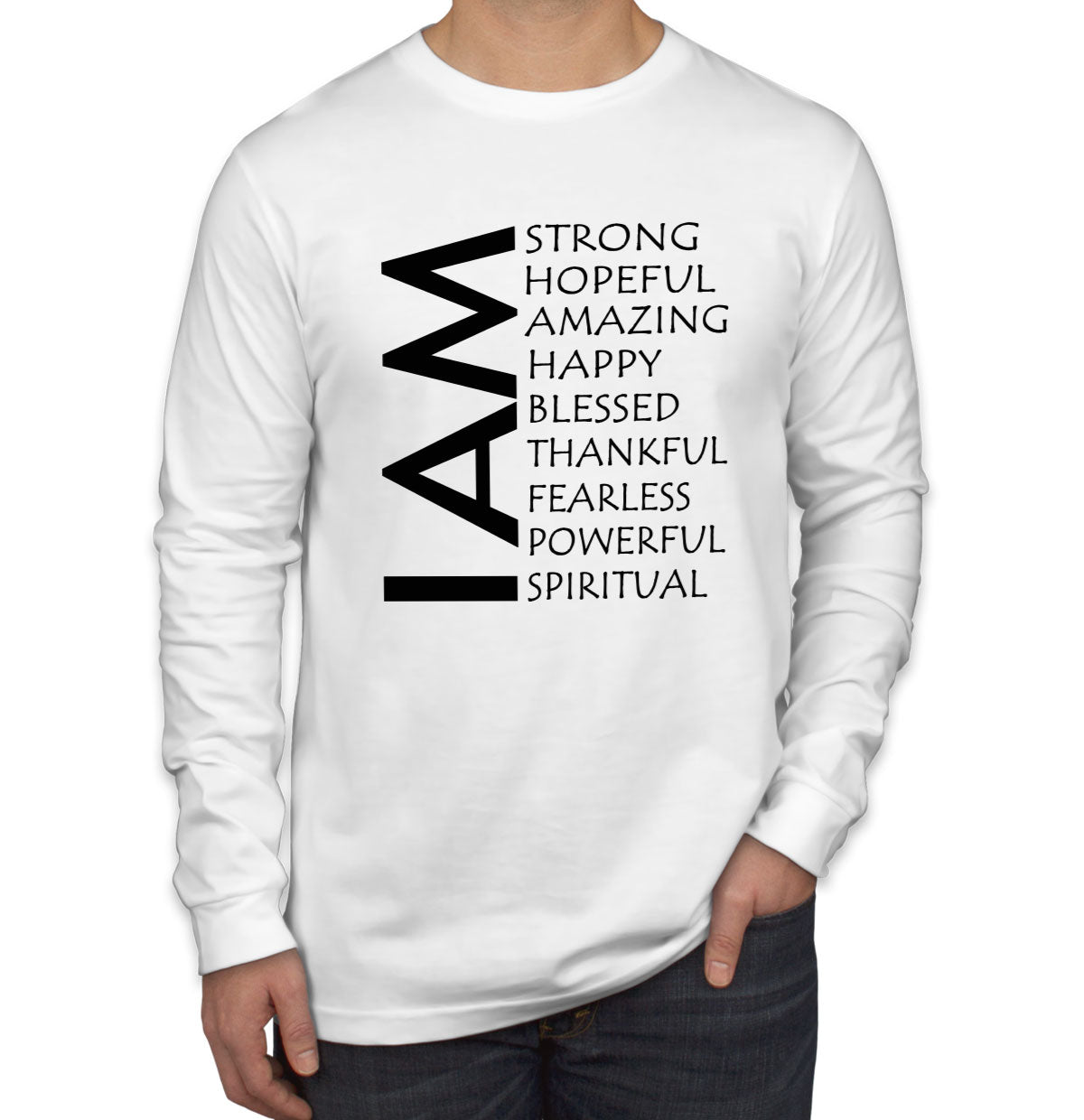 I Am Spiritual Men's Long Sleeve Shirt