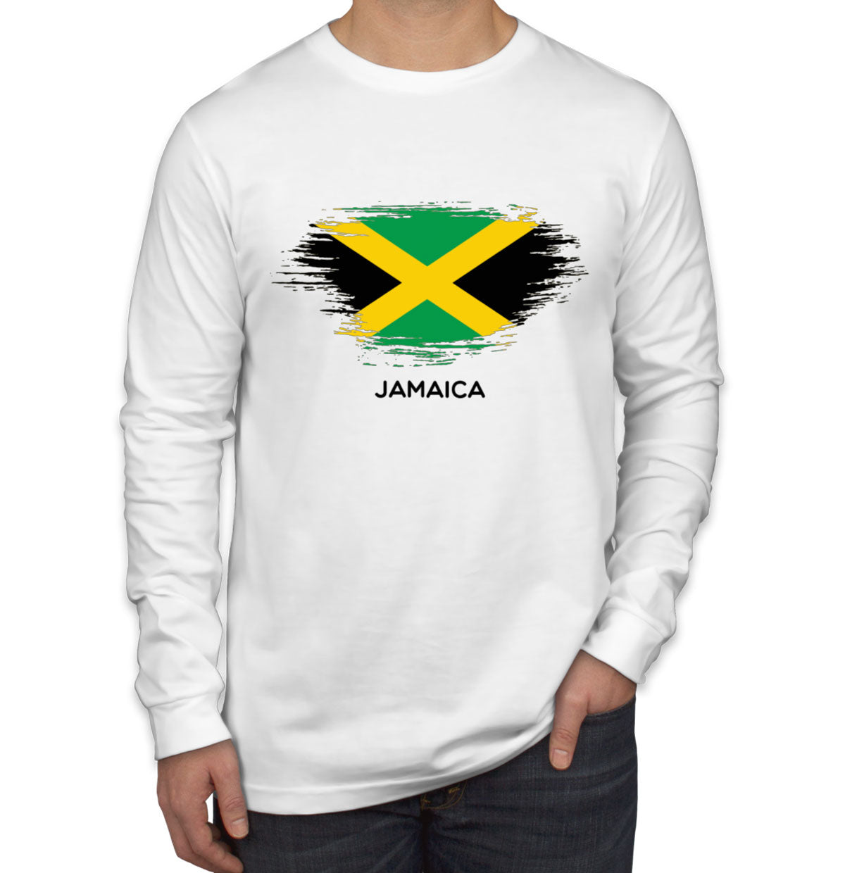 Jamaica Flag Long Sleeve Shirt