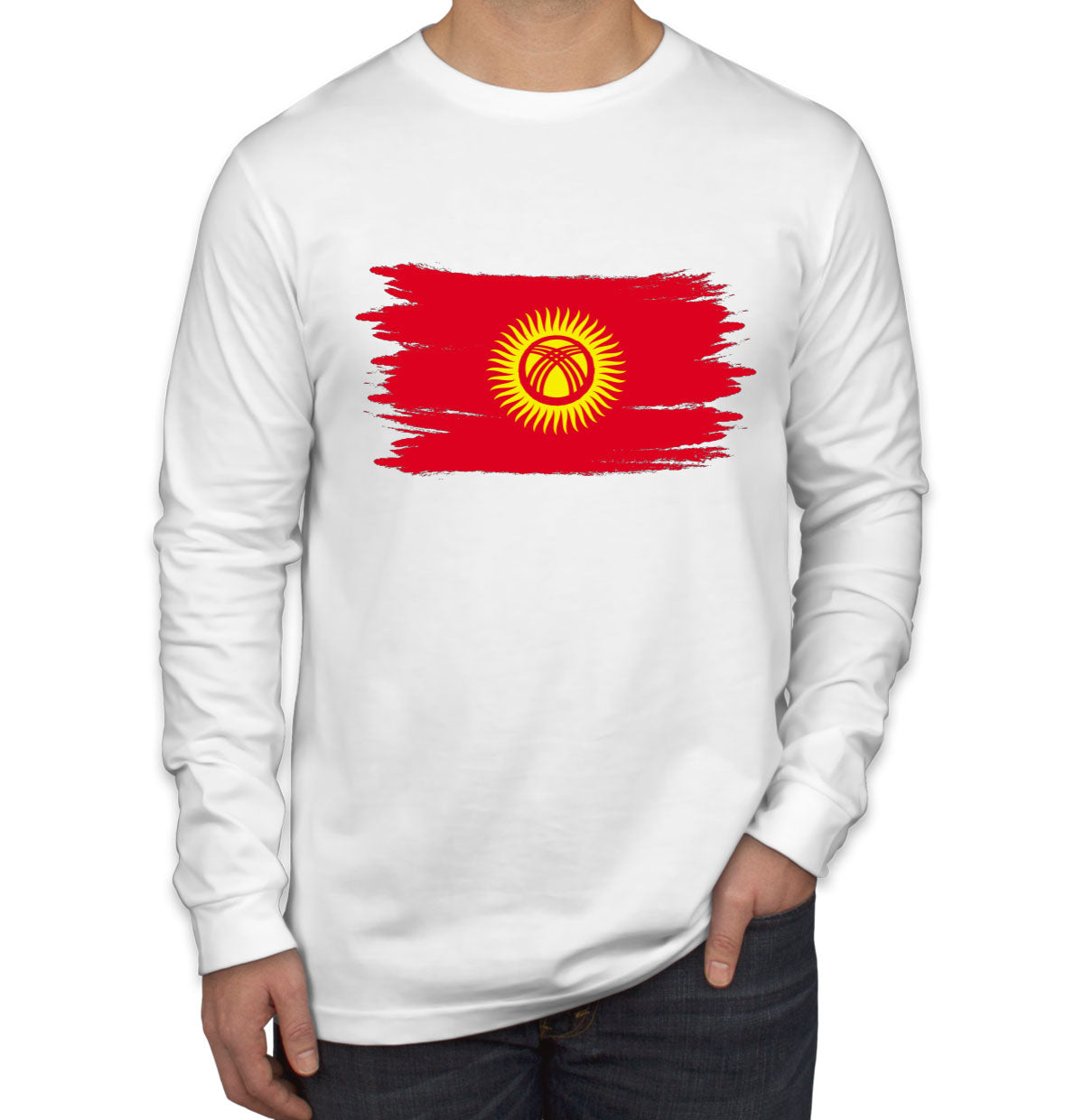 Kyrgyzstan Flag Long Sleeve Shirt