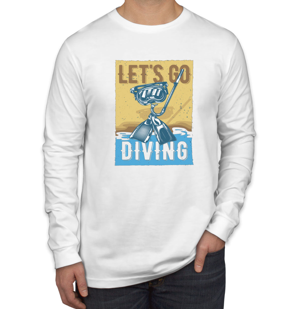 Let's Go Diving Men's Long Sleeve Shirt