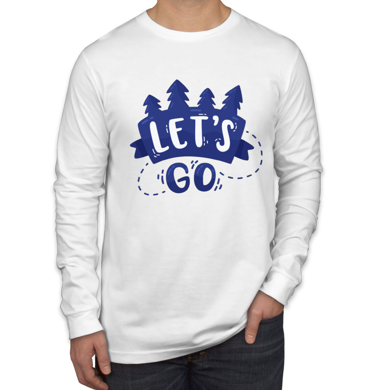 Let's Go Camp Men's Long Sleeve Shirt