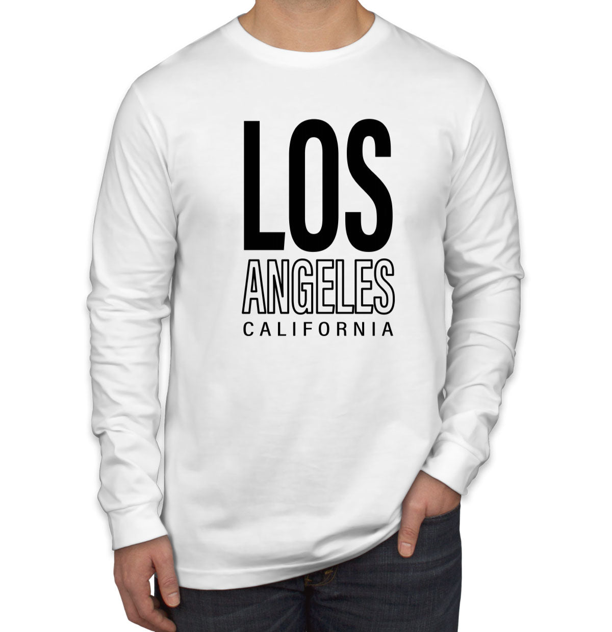 Los Angeles California Men's Long Sleeve Shirt