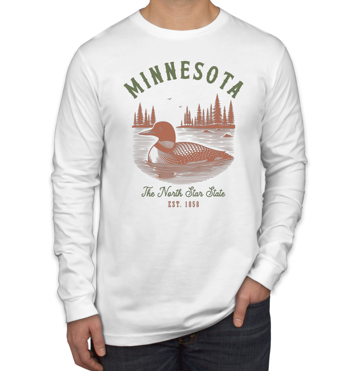 Minnesota State Vintage Men's Long Sleeve Shirt