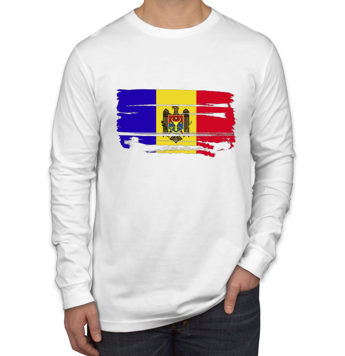 Moldova Flag Long Sleeve Shirt