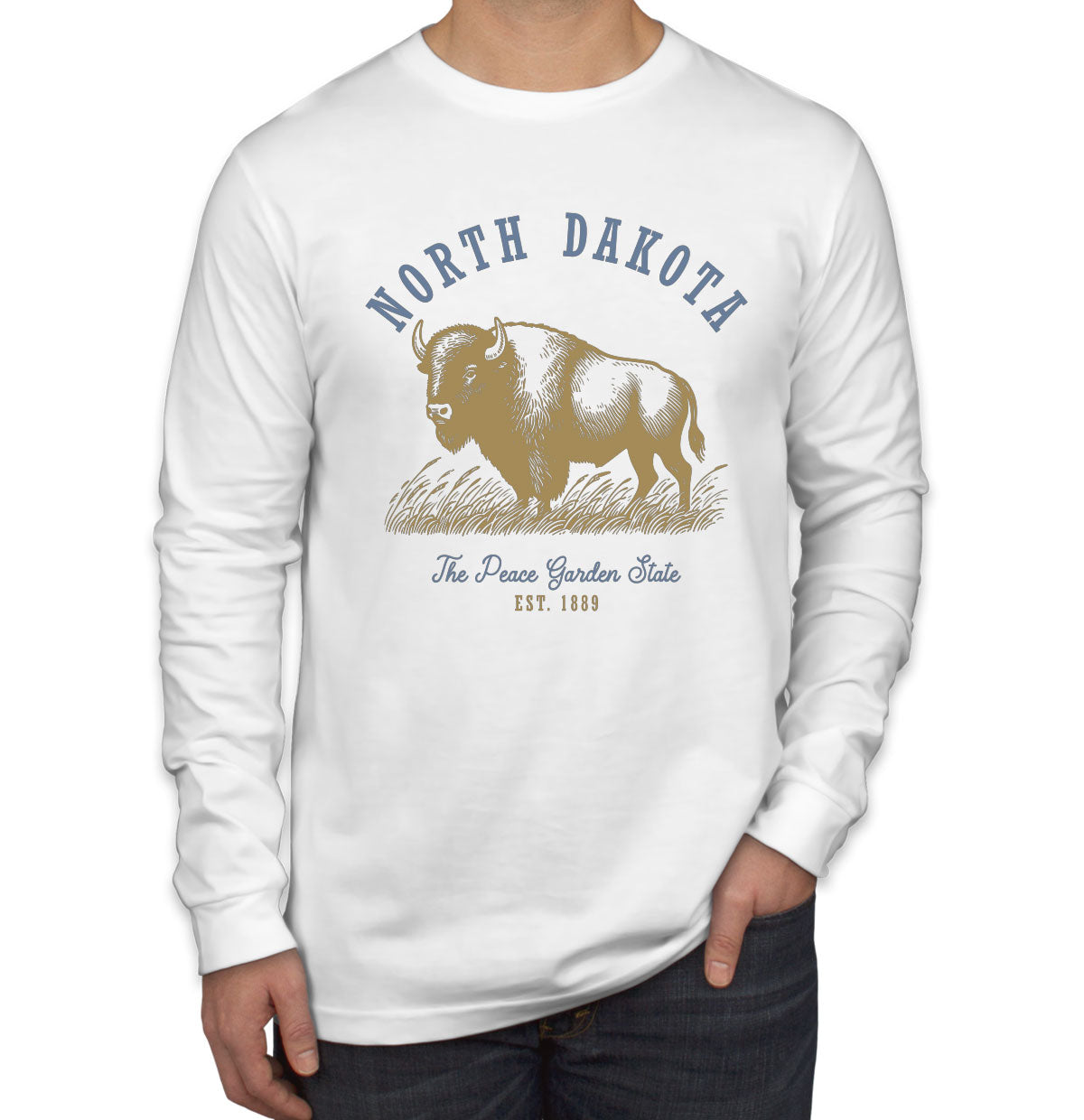 North Dakota State Vintage Men's Long Sleeve Shirt