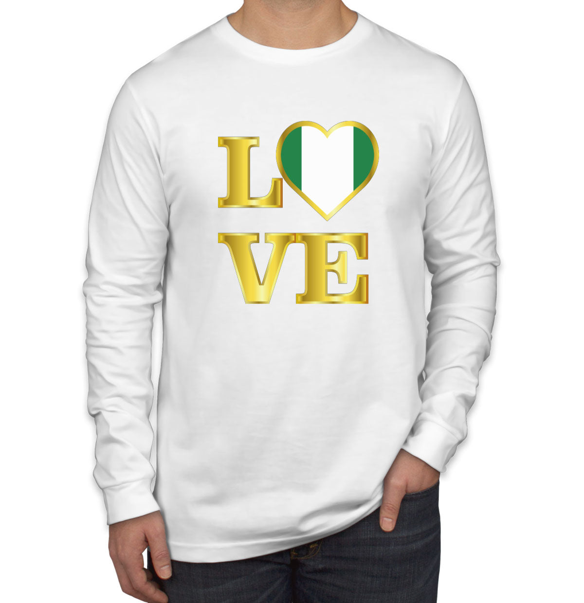 Nigeria Love Long Sleeve Shirt