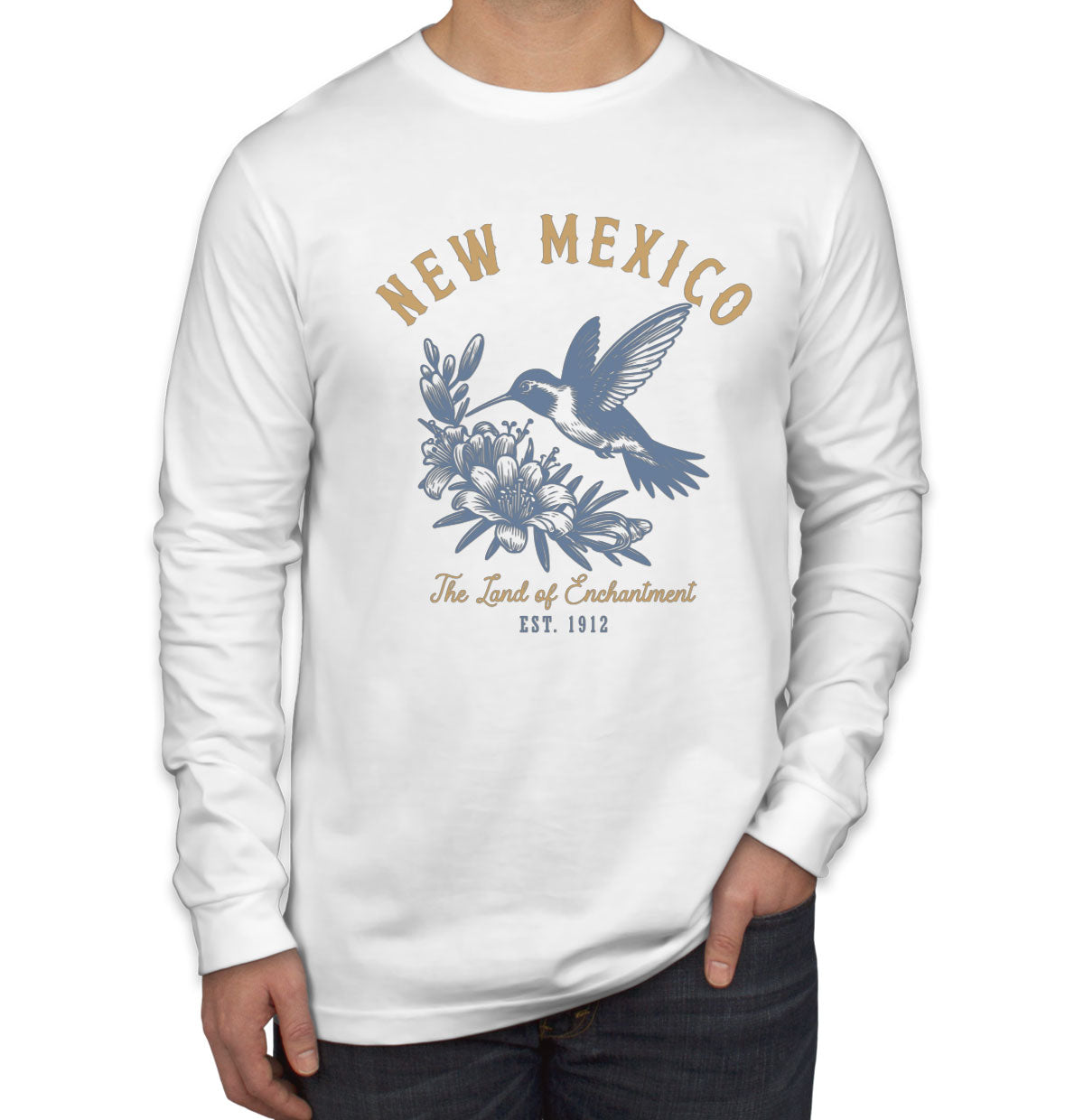 New Mexico State Vintage Men's Long Sleeve Shirt