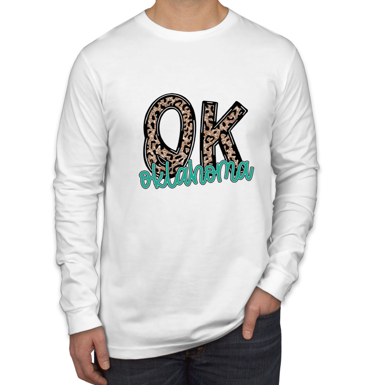 Oklahoma State Abbreviation Men's Long Sleeve Shirt