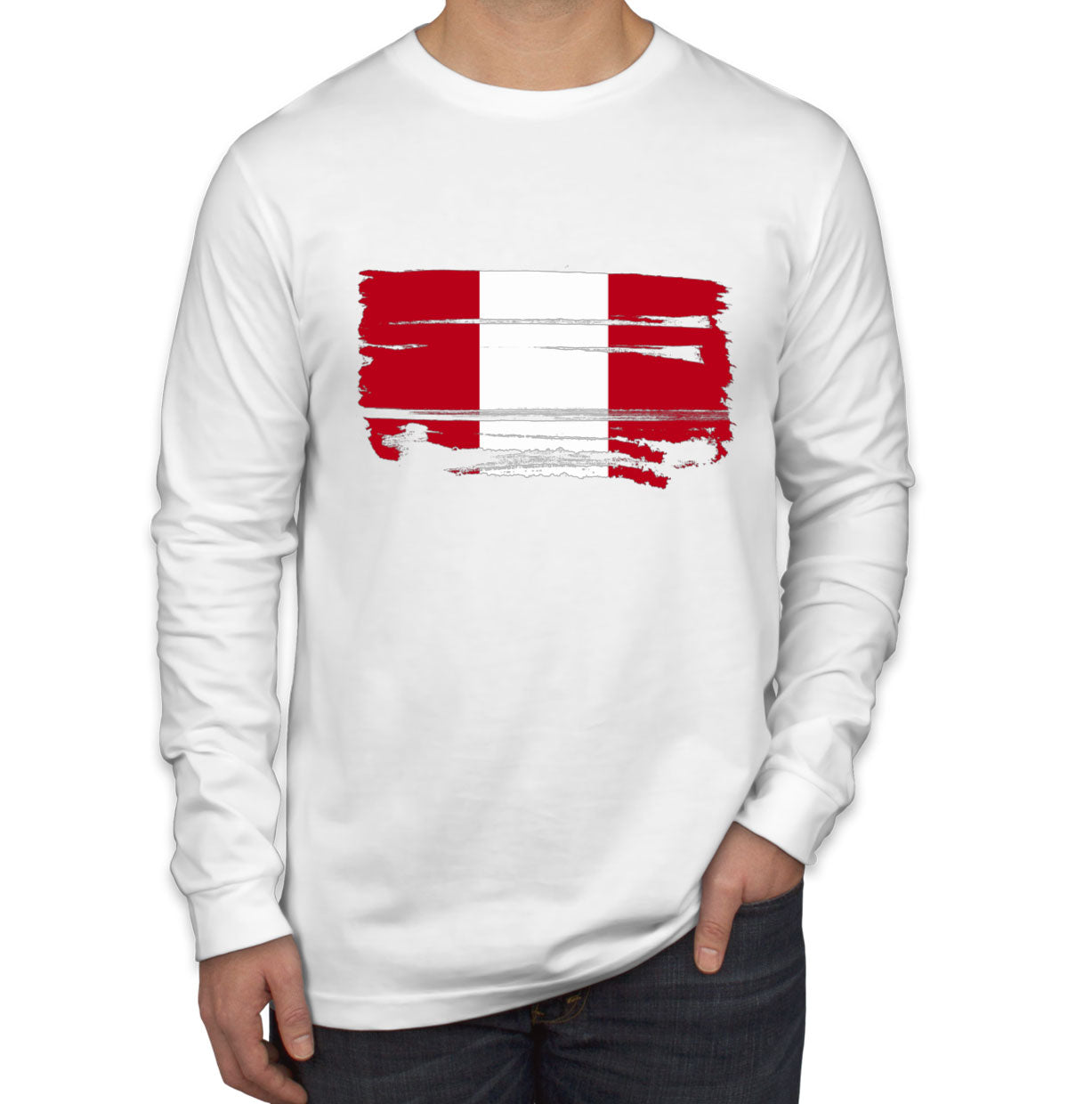 Peru Flag Long Sleeve Shirt