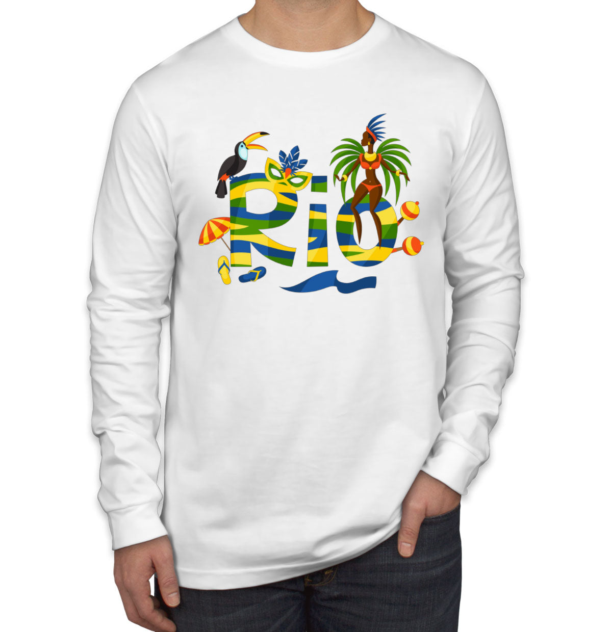 Rio De Janeiro Brazil Carnival Long Sleeve Shirt