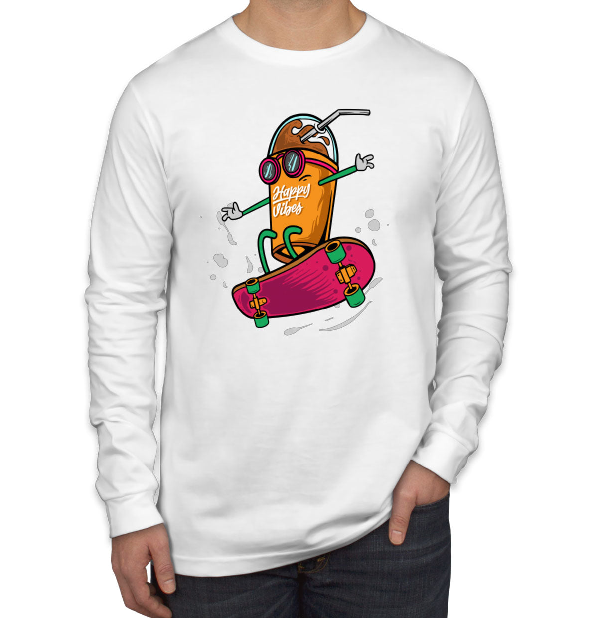 Monster Skateboard Long Sleeve Shirt