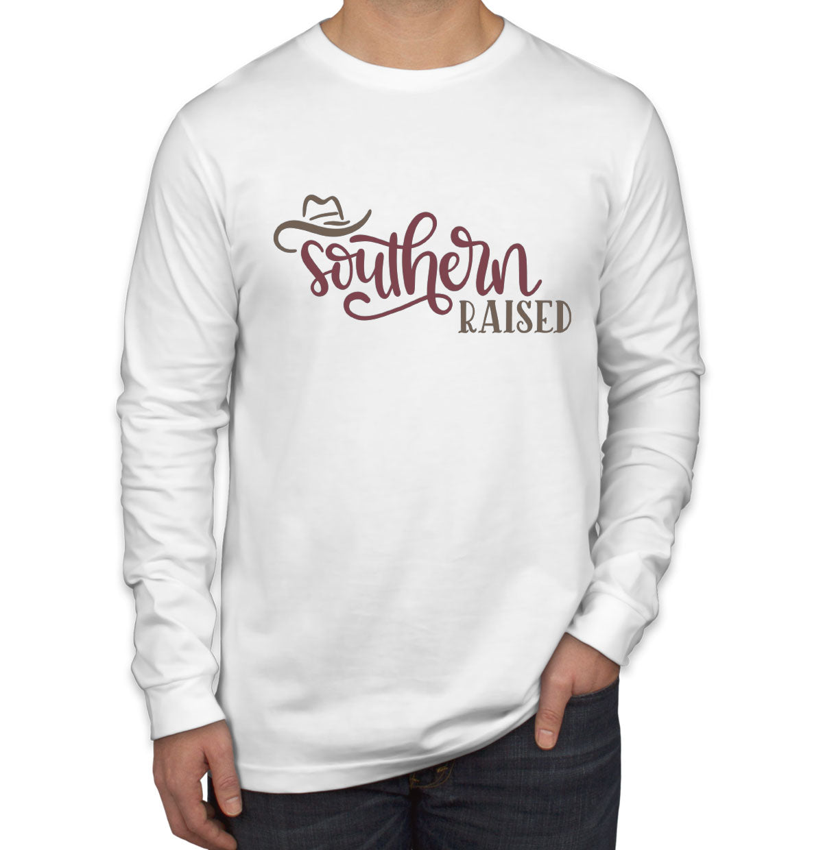 Southern Raised Men's Long Sleeve Shirt